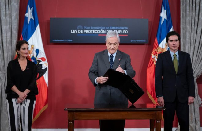 Presidente Piñera promulga Ley de Protección del Empleo